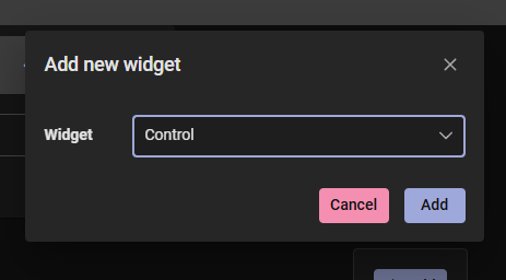 select widget
